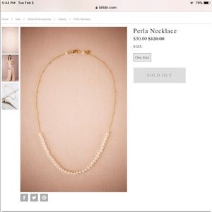 bhldn pearl necklace